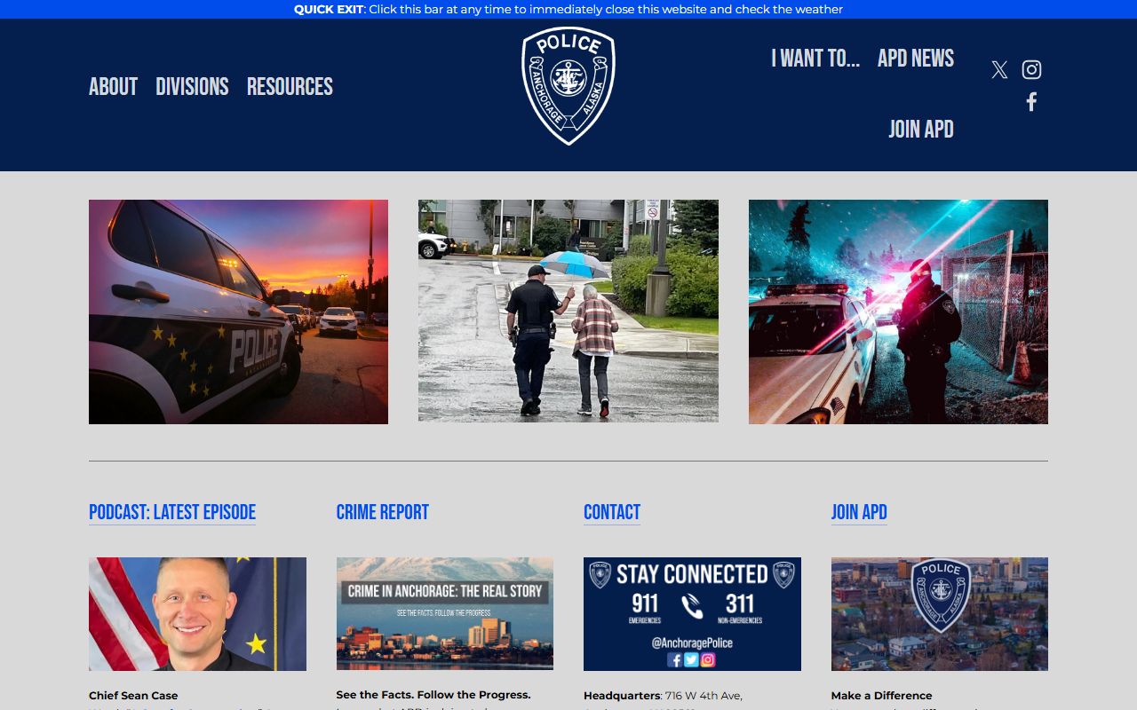 Anchorage Police Department criminal records and public records request
